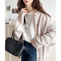 C Classical Elf 　クラシカルエルフ　ｸﾗｼｶﾙｴﾙﾌ | 1枚でこなれ感。2WAYローゲージプルオーバー＆カーディガン