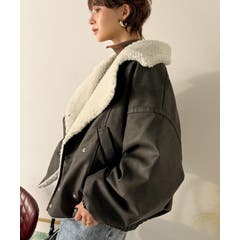 Y2K アメカジ 短丈 ファー ミリタリー フライト ジャケット SK8 裏原 Y2K アメカジ 短丈 ファー ミリタリー フライト ジャケット SK8 裏原