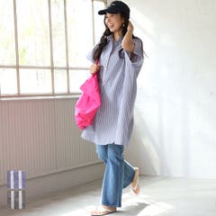 オーバーフィット袖タグ付き半袖tシャツ レディース ロゴ入り[品番 ...