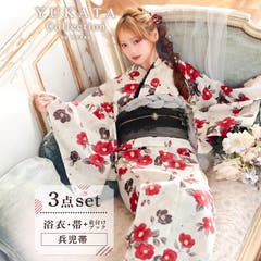 3点SET]アンティーク薔薇柄浴衣【YUKATA by dazzy】[品番