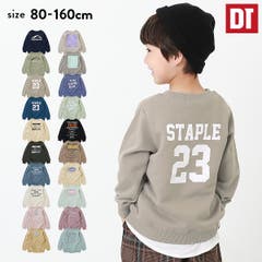 D devirock デビロック デビロック | デビラボ バックプリント裏毛トレーナー 子供服 キッズ ベビー 男の子 女の子 パーカー・トレーナー トップス