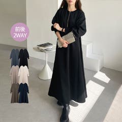 G g　ジーラ　じーら | ★2024年12月ワンピースランキング1位受賞★前後２ＷＡＹハーフジップワンピース