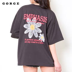 スマイルフラワー刺しゅうTシャツ[品番：GORW0009141]｜GORGE