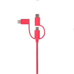 3 in 1充電ケーブル 1.2m[品番：ZBRH0007896]｜Flying Tiger