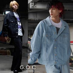 カットオフルーズデニムジャケット[品番：JG000013125]｜G.O.C 
