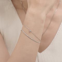 2連チェーンブレスレット レディース上品[品番：II000008884