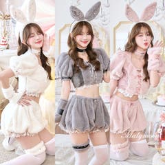 天使界隈サイドカットシアージャージキャット《ハロウィンコスプレ9点