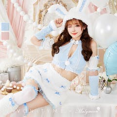 Malymoon マリームーン ふわふわメレンゲリボンバニー　ハロウィンコスプレ 即日発送】ふわふわメレンゲリボンバニー《ハロウィンコスプレ7