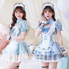 アシンメトリーロックバニーメイド《オリジナルコスプレ9点セット