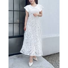WEB限定】ハートパターンシャーリングワンピース[品番：MKSW0069251