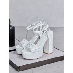 heelストラップモチーフ付きポインテッドミュール[品番