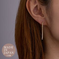 イヤリング ネジバネ式 K18GP[品番：MLOA0000318]｜Melody Accessory