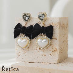 フラワーモチーフビジューネックレス＆ピアスセット 韓国アクセサリー