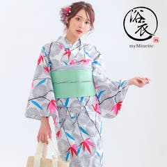 着物・浴衣・和小物 mei 単色フラワーレースつけ衿 重ね衿 浴衣小物[品番：MFND0010289]｜my