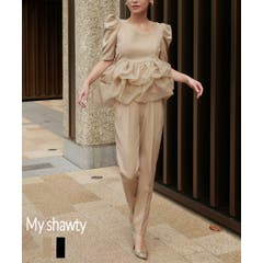 RIBON ORGANDY SET UP[品番：MYTW0000116]｜My shawty（マイシャウティ