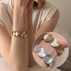 クローバーデザインブレスレット アクセント ゴールド[品番