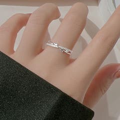 エ*♪様 シルバー オープンリング Garden of Eden ガーデンオブエデン オーバル リンク リング oval link