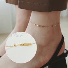 クローバーデザインアンクレット ボールチェーン 2本set[品番