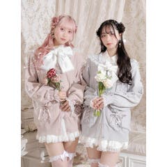 ゴシックフリルレースアップケープコート[品番：PLMW0015239]｜NOEMIE