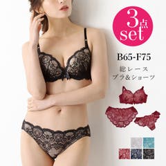 リリアージュココ ロイヤルブルーブラ＆ショーツセット セクシー