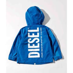 DIESEL ディーゼルキッズ ナイロンブルゾン DIESEL ディーゼル ブランドロゴ中綿ジャケットコート[品番