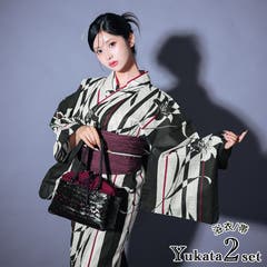 Tika 百合模様フェミニン浴衣2点セット 浴衣[品番：XK000012209]｜Tika