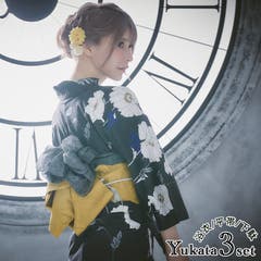 浴衣  tika  浴衣帯セット⭐︎下駄・飾り紐付き 浴衣 tika 浴衣帯セット⭐︎下駄・飾り紐付き