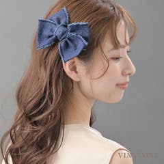パール調フラワーヘアゴム ヘアアクセ フラワー[品番：VTNA0005134