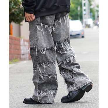 lowboxメンズ ハイダメージデニムパンツ チェーン付きMサイズ ◇Lowbox[品番：JG000003992]｜JIGGYS SHOP（ジギーズショップ