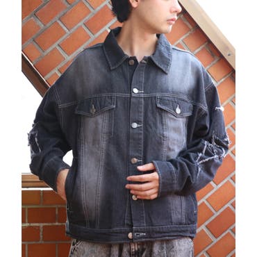ROCAWEAR ロカウェア【R0812J990】 ≪カラースティッチデニムジャ