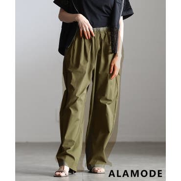 美品✨　COMOLI カーゴパンツ　シルク混　ドロースリング　16SS　カーキ ルーズカーゴパンツ 裾ドローストリング 韓国[品番：ATYW0001862