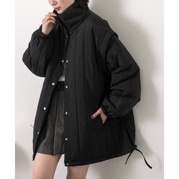 ルエレ Louere Louere 中綿ノーカラーバルーンコート