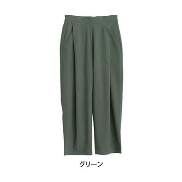 ピンタックストレートパンツ テーパードパンツ スラックス[品番