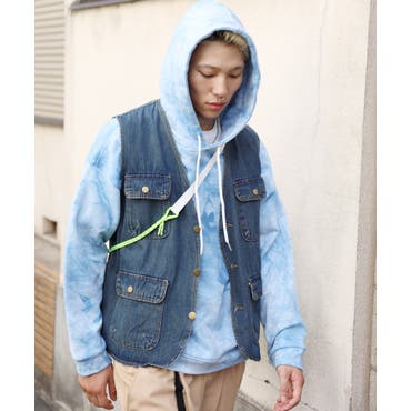デニムバンドカラーシャツ(ONE SIZE 濃加工色): トップス｜Right