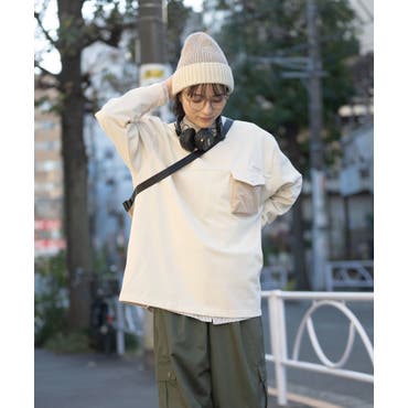 Kastane カットアウトBIGスウェット Kastane（カスタネ）の「【初夏まで着れる】カットアウトBIG