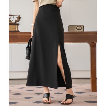 幾何学柄ニットタイトスカート[品番：TRIW0003518]｜CORNERS