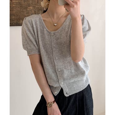 ニット 半袖 ニット[品番：MSDL0000731]｜maison de LATIR