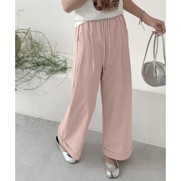 タック入りハイウエストワイドパンツ[品番：XT000014547]｜aimoha
