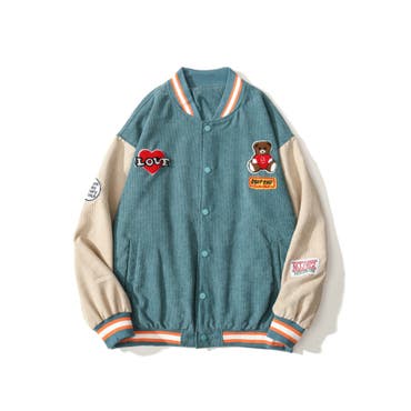 アメカジ配色クマワッペンスタジャンジャケット ブルゾン メンズ 品番 Xt Hook フック のメンズ ファッション通販 Shoplist ショップリスト