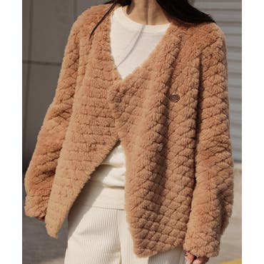 フェイクファーコート[品番：LAVW0018865]｜LANVIN en Bleu