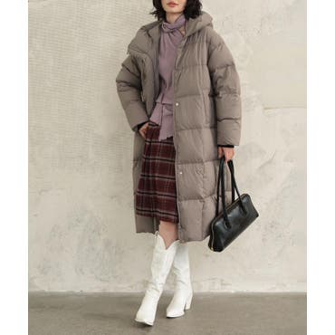 キルティングフーデッドダウンコ－ト[品番：LAVW0012204]｜Leilian