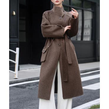 美品✴︎憧れのブルーアイリスミンク　ハーフコート　袖口パフスリーブ パフスリーブ スプリングコート コート[品番：MSDL0001578