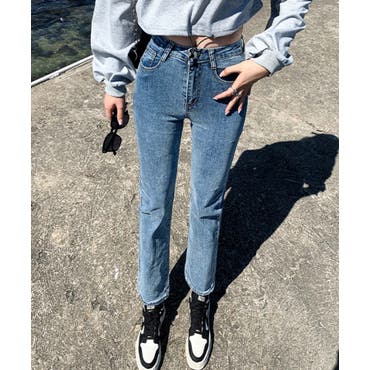 GYDA サイドオープンニーハイスキニーデニムパンツ サイズM 美品 GYDA（ジェイダ）の「サイドオープンニーハイスキニーデニム