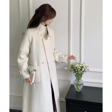 パイピングウールコート[品番：LAVW0007326]｜LANVIN COLLECTION
