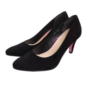 OSAKIスエードリボンヒール