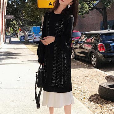 シックなブラックのハイネックワンピース レディース ファッション 品番 Slmw Sawa A La Mode サワアラモード の レディースファッション通販 Shoplist ショップリスト