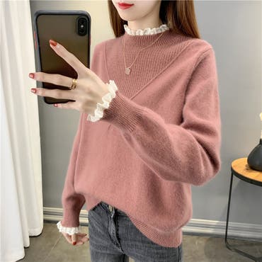 CAPRICIEUX LE'MAGE】FOXカシミアドルマンニット[品番：PALW0006976