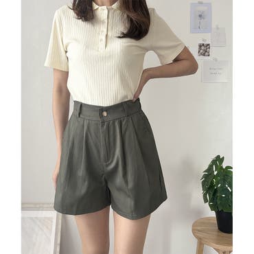 格安 スレキデザインフレアショートパンツ[品番：MKSW0064485]｜GYDA パンツ