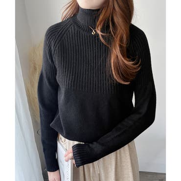 最終値下！◾️断捨離SALE◾️BRIEFING ブラック ハイネック L ニット ハイネック 肩出し[品番：FI000003151]｜futier land