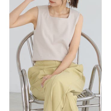 ラウンドヘムニットベスト[品番：BCYW0030820]｜BACKYARD FAMILY